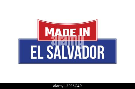 Realizzato in El Salvador Seal Vector Illustrazione Vettoriale