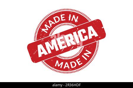 Made in America Rubber Stamp Illustrazione Vettoriale