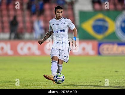 Sete Lagoas, Brasile. 22nd maggio, 2023. Guglielmo di Cruzeiro, durante la partita tra Cruzeiro e Cuiaba, per la Serie A 2023 brasiliana, allo Stadio Arena do Jacare, a Sete Lagoas il 22 maggio. Foto: Gledston Tavares/DiaEsportivo/Alamy Live News Credit: DiaEsportivo/Alamy Live News Foto Stock