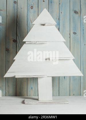 In legno decorazioni di Natale Foto Stock