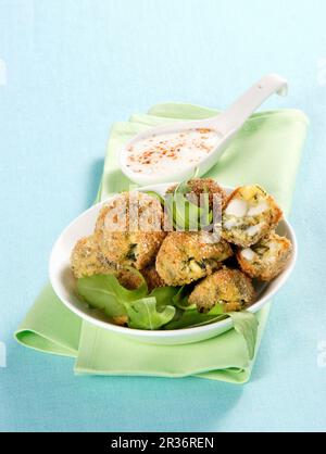 Polpette al forno (Italiano e cotte al forno frittelle) Foto Stock