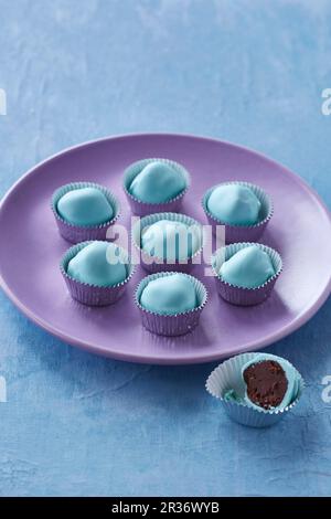 Tartufi blu Foto Stock