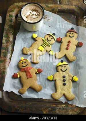 Spiced Gingerbread uomini Foto Stock