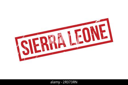 Vettore sigillo Sierra Leone in gomma Illustrazione Vettoriale