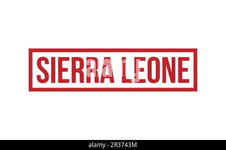 Vettore sigillo Sierra Leone in gomma Illustrazione Vettoriale