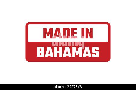 Prodotto in Bahamas Rubber Stamp Illustrazione Vettoriale