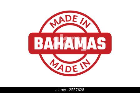 Prodotto in Bahamas Rubber Stamp Illustrazione Vettoriale