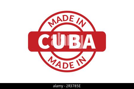 Made In Cuba timbro di gomma Illustrazione Vettoriale