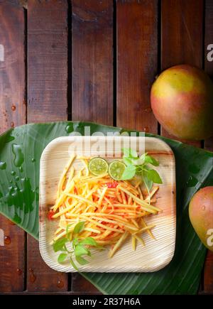 Sambal Mangga (mango indonesiano e peperoncino) Foto Stock