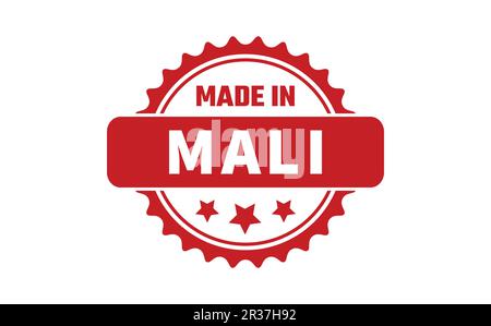 Realizzato in Mali Rubber Stamp Illustrazione Vettoriale