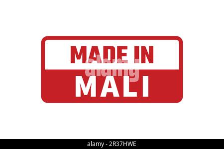 Realizzato in Mali Rubber Stamp Illustrazione Vettoriale