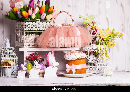 Coniglietto di pasqua arredamento Foto Stock