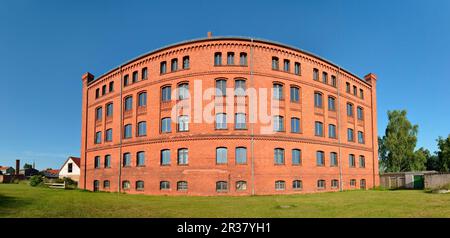 Magazzino del tabacco, Vierraden, Brandeburgo, Germania Foto Stock