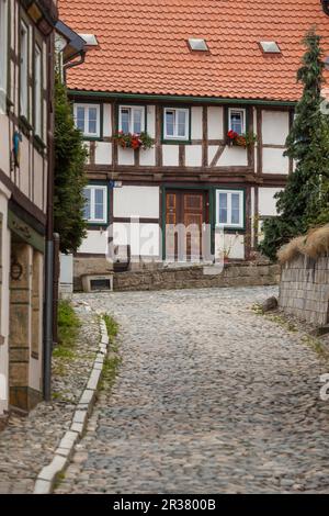 Vicoli di Blankenburg Harz Foto Stock