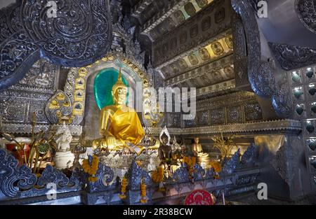 L'unico e bellissimo Tempio d'Argento di Chiang mai, Thailandia, conosciuto anche come Wat Sri Suphan Foto Stock