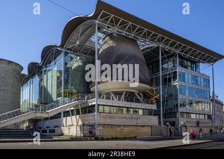 FRANCIA. GIRONDE (33). BORDEAUX. IL TRIBUNALE DI BORDEAUX (EX TRIBUNAL DE GRANDE INSTANCE). QUESTO NUOVO TRIBUNALE È STATO COSTRUITO NEL 1998 DALLA A. Foto Stock