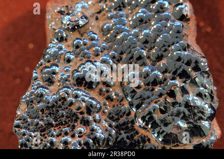 texture minerale ematite come sfondo naturale piacevole Foto Stock