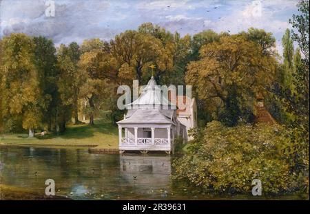 John Constable, The Quarters Behind Alresford Hall, pittura paesaggistica prima del 1837 Foto Stock