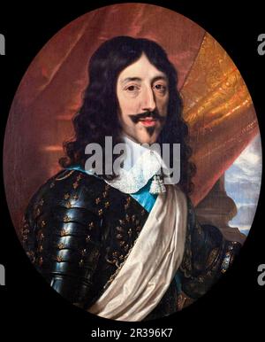 Luigi XIII (1601-1643), Re di Francia (1610-1643), ritratto di Philippe de Champaigne, 1640 Foto Stock