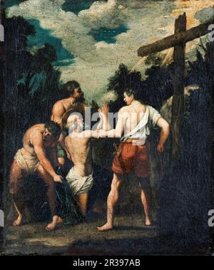 Guido reni, martirio di Sant'Andrea, pittura 1600-1642 Foto Stock