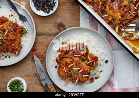 Paese Capitano Chicken Foto Stock