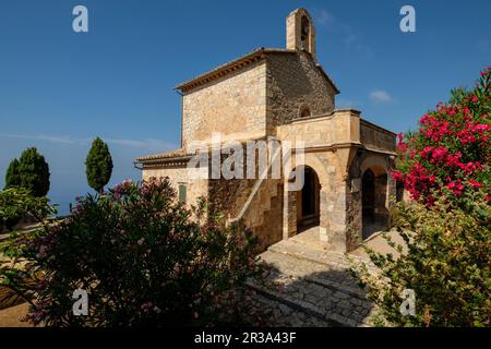 Oratorio, 1877, Monasterio de Miramar,Valldemossa, Maiorca, isole Baleari, Spagna. Foto Stock