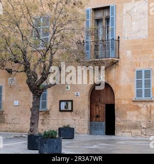 Rectoria de Llucmajor, casa señorial del siglo XVIII, Llucmajor, Maiorca, isole Baleari, Spagna. Foto Stock