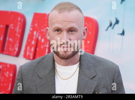 Los Angeles, Stati Uniti. 22nd maggio, 2023. Jonathan Koensgen arriva alla prima FUBAR di Netflix di Los Angeles che si tiene al Grove di Los Angeles, CA lunedì 22 maggio 2023. (Foto di Sthanlee B. Mirador/Sipa USA) Credit: Sipa USA/Alamy Live News Foto Stock