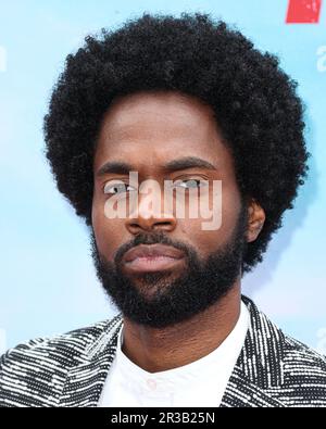 LOS ANGELES, CALIFORNIA, USA - 22 MAGGIO: Milan carter arriva alla Los Angeles Premiere della Stagione 1 'FUBAR' di Netflix che si tiene presso l'AMC The Grove 14 il 22 maggio 2023 a Los Angeles, California, Stati Uniti. (Foto di Xavier Collin/Image Press Agency) Foto Stock