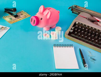 Flay Lay Business Finanza e investimento concetto Foto Stock