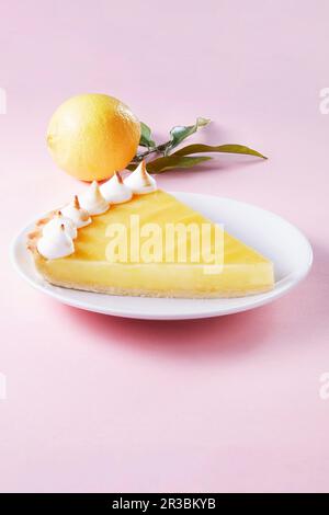 Tarte au citron - crostata di limone francese Foto Stock