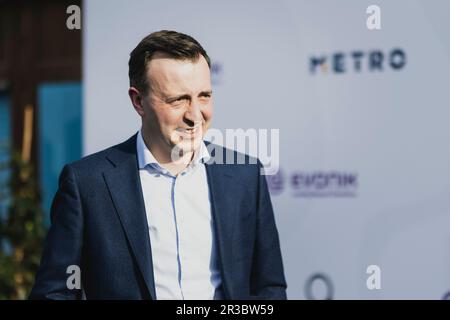 Berlino, Germania. 22nd maggio, 2023. Paul Ziemiak, ex Segretario Generale della CDU, ha partecipato ai Premi politici di Berlino, 22 maggio 2023. Credit: dpa/Alamy Live News Foto Stock