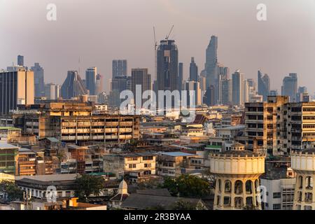 Stadtansicht und Skyline von Bangkok, Thailandia, Asien | Bangkok città e skyline, Thailandia, Asia Foto Stock