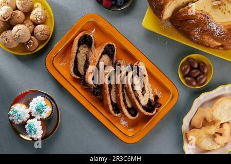 Cozonac - Pasticceria di Pasqua dalla Romania Foto Stock