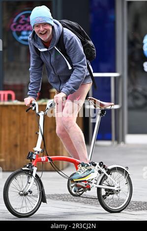 Chris Evans ha visto fuori e circa il ciclismo dal suo spettacolo della prima colazione della radio della Vergine. Londra, Regno Unito. 23rd maggio, 2023. (Foto di Robin Pope/NurPhoto) Credit: NurPhoto SRL/Alamy Live News Foto Stock