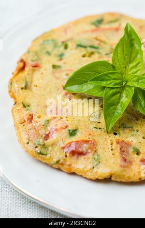 Omelette semplici possono diventare cibo stile ristorante Foto Stock