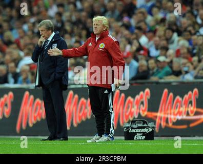 Gordon Strachan ManagerScotland 2013 Inghilterra V Scozia Internazionale amichevole allo Stadio di Wembley 14/08/13, credito:. / Avalon Foto Stock