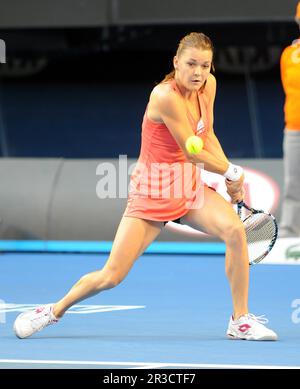 Agnieszka Radwanska (POL) vince il quarto round matchAustralian Open 2013 domenica 20 gennaio 2013., Credit:Avalon Foto Stock