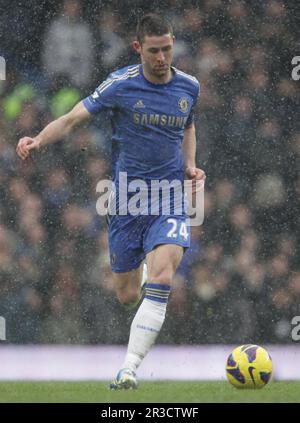 Gary Cahill di Chelsea in azione durante la partita di oggi. Chelsea Beat Arsenal 2:1Chelsea 20/01/13 Chelsea V Arsenal 20/01/13 la Premier League Foto: RI Foto Stock