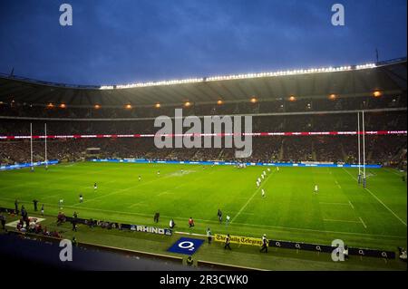 Panoramica generale dello stadio di Twickenham durante la partita internazionale d'autunno QBE tra Inghilterra e Sud Africa a Twickenham sabato 24 novembre 20 Foto Stock