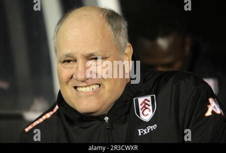 Il manager di Fulham Martin Jol all'inizio del gameFulham 10/12/12 Fulham V Newcastle United 10/12/12 la Premier League Foto: Richard Washbrooke, C. Foto Stock