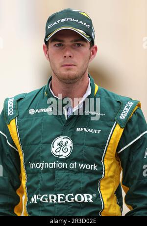 Giedo van der Garde (NDL), Caterham F1 Team 20.04.2013. Campionato del mondo di Formula 1, Rd 4, Gran Premio del Bahrain, Sakhir, Bahrain, Giornata di qualificazione, Credi Foto Stock