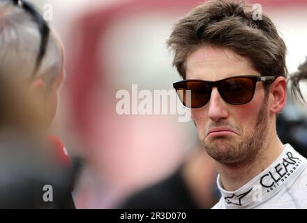Romain Grosjean (fra), Lotus F1 Team 20.04.2013. Campionato del mondo di Formula 1, Rd 4, Gran Premio del Bahrain, Sakhir, Bahrain, Giornata di qualificazione, Credit:FOTOS Foto Stock