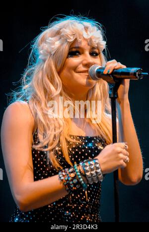 Pixie Lott, V2009, Hylands Park, Chelmsford, Essex, Regno Unito - 22 agosto 2009 Foto Stock