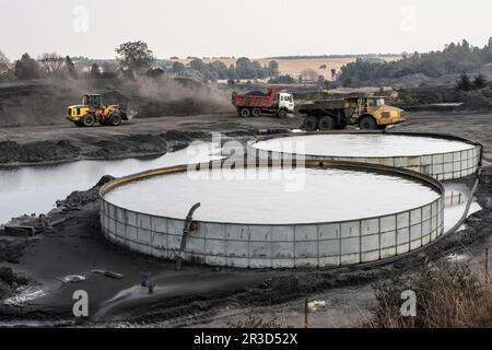 Estrazione e lavorazione del carbone in Sudafrica Foto Stock