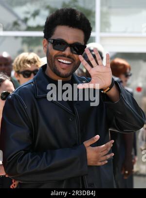 23 maggio 2023, Cannes, Cote d'Azur, Francia: ABEL TESFAYE, conosciuto anche come IL WEEKND, partecipa alla fotocall per 'l'Idol' durante il 76th° Festival annuale del cinema di Cannes al Palais des Festivals. (Credit Image: © Mickael Chavet/ZUMA Press Wire) SOLO PER USO EDITORIALE! Non per USO commerciale! Foto Stock