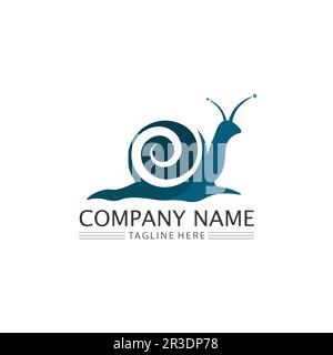 immagine grafica grafica grafica grafica grafica grafica grafica grafica grafica vettoriale icona modello logo lumaca Illustrazione Vettoriale