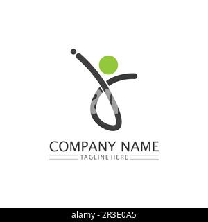 Logo People, Team, Succes People Work, Group and Community, vettore e design del logo Group Company e Business Care, logo Family Icon Succes Illustrazione Vettoriale