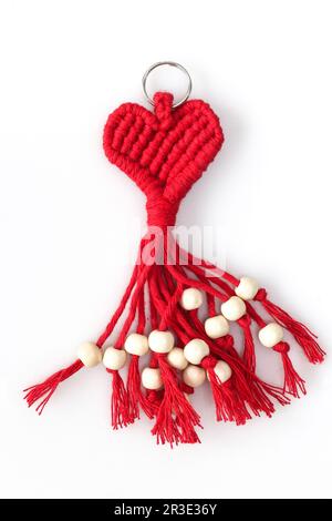 Portachiavi a forma di cuore Foto Stock