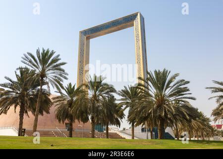 Dubai la cornice architettura negli Emirati Arabi Uniti Foto Stock